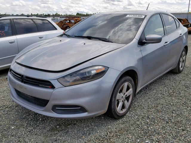 1C3CDFBBXFD390517 - 2015 DODGE DART SXT GRAY photo 2