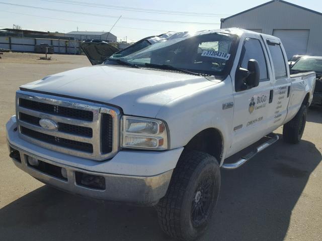 1FTWW31PX7EA86128 - 2007 FORD F350 SRW S WHITE photo 2