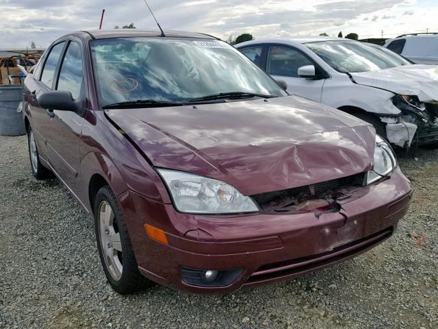 1FAFP34N17W347430 - 2007 FORD FOCUS ZX4 MAROON photo 1