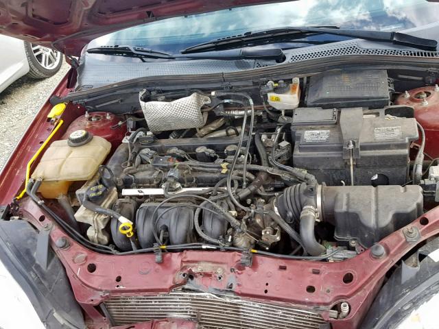 1FAFP34N17W347430 - 2007 FORD FOCUS ZX4 MAROON photo 7