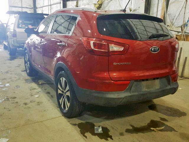 KNDPC3A26C7326940 - 2012 KIA SPORTAGE E RED photo 3