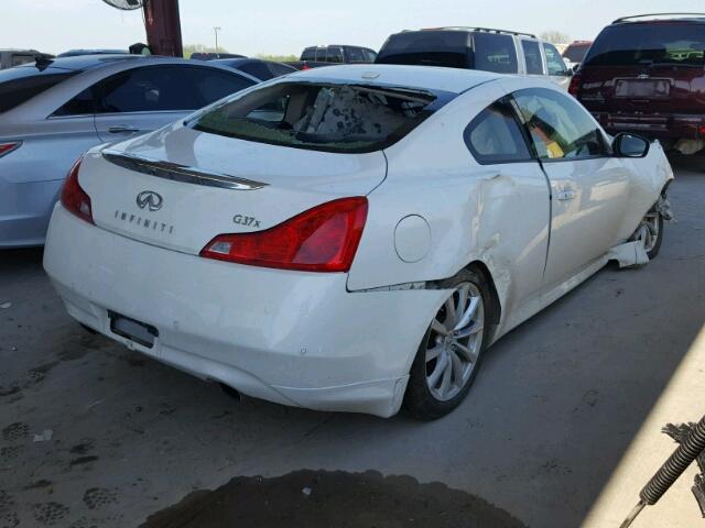 JN1CV6EL4DM950125 - 2013 INFINITI G37 WHITE photo 4