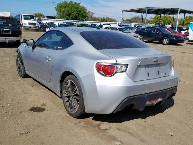 JF1ZNAA18D2710978 - 2013 TOYOTA SCION FR-S SILVER photo 3