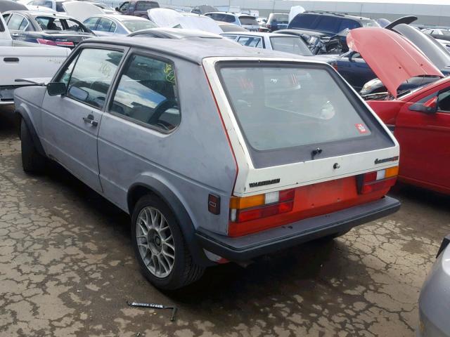 1VWDC0173EV049494 - 1984 VOLKSWAGEN RABBIT GTI GRAY photo 3