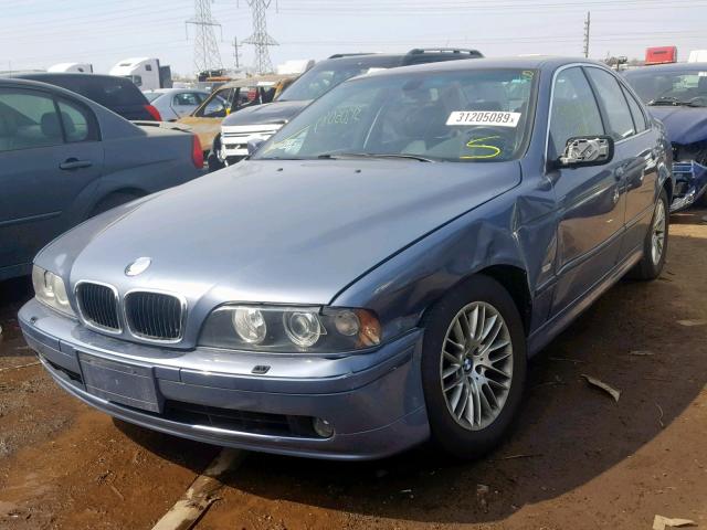 WBADT63422CH94687 - 2002 BMW 530I BLUE photo 2