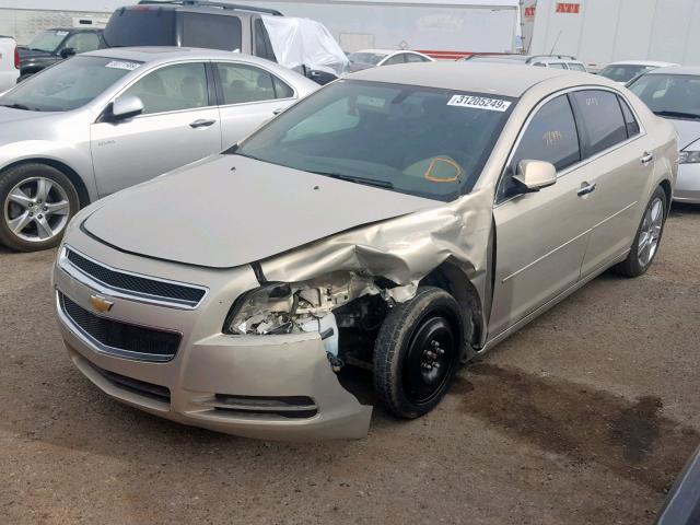 1G1ZC5E04CF246791 - 2012 CHEVROLET MALIBU 1LT GOLD photo 2