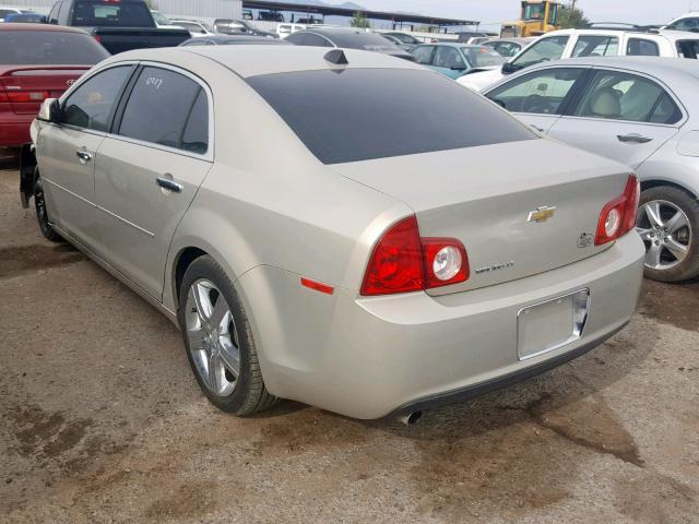 1G1ZC5E04CF246791 - 2012 CHEVROLET MALIBU 1LT GOLD photo 3