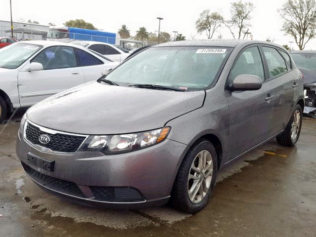 KNAFU5A29C5522075 - 2012 KIA FORTE EX CHARCOAL photo 2