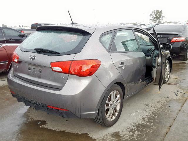 KNAFU5A29C5522075 - 2012 KIA FORTE EX CHARCOAL photo 4