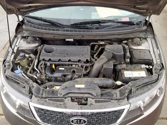 KNAFU5A29C5522075 - 2012 KIA FORTE EX CHARCOAL photo 7