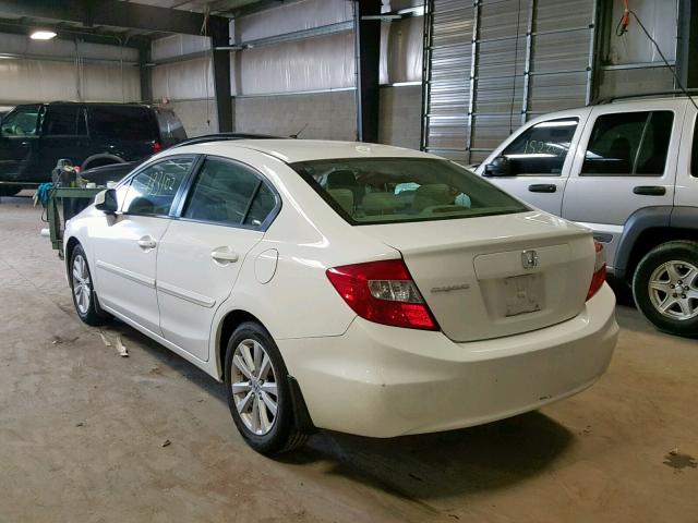 2HGFB2F90CH513949 - 2012 HONDA CIVIC EXL WHITE photo 3