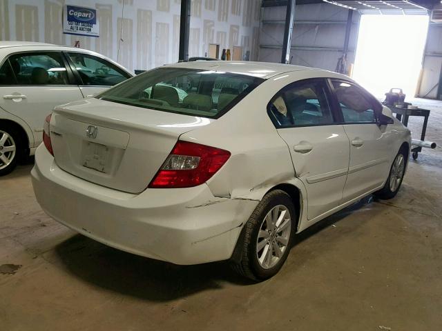 2HGFB2F90CH513949 - 2012 HONDA CIVIC EXL WHITE photo 4