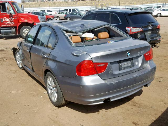 WBAPL3C52AA408474 - 2010 BMW 335 XI GRAY photo 3