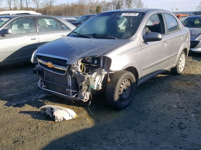 KL1TG5DE1AB045800 - 2010 CHEVROLET AVEO LT GRAY photo 2