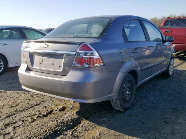 KL1TG5DE1AB045800 - 2010 CHEVROLET AVEO LT GRAY photo 4