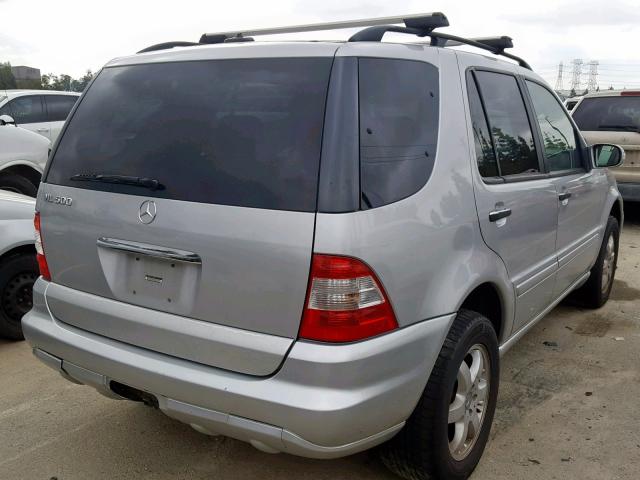 4JGAB75E63A388826 - 2003 MERCEDES-BENZ ML 500 SILVER photo 4