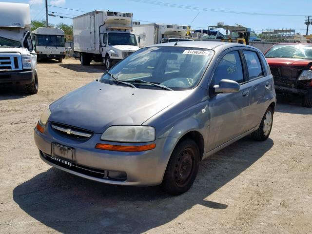 KL1TD66627B766432 - 2007 CHEVROLET AVEO BASE ნაცრისფერი ფოტო 2