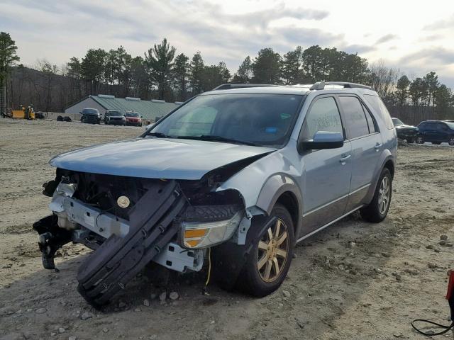 1FMDK05W18GA03285 - 2008 FORD TAURUS X S BLUE photo 2