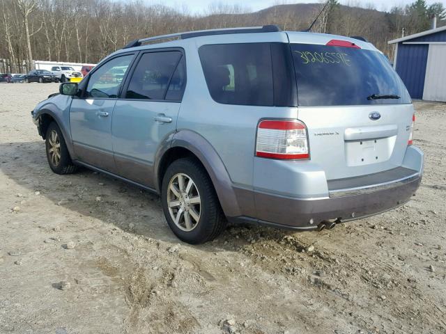 1FMDK05W18GA03285 - 2008 FORD TAURUS X S BLUE photo 3