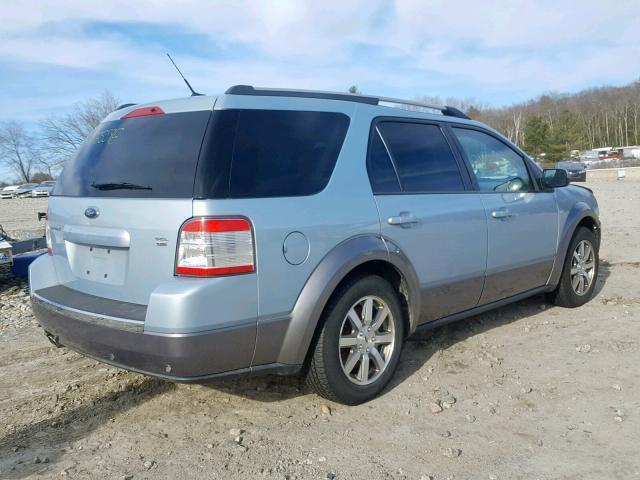 1FMDK05W18GA03285 - 2008 FORD TAURUS X S BLUE photo 4