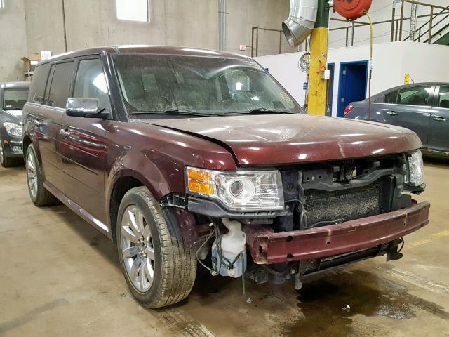 2FMGK5DC0BBD35444 - 2011 FORD FLEX LIMIT MAROON photo 1