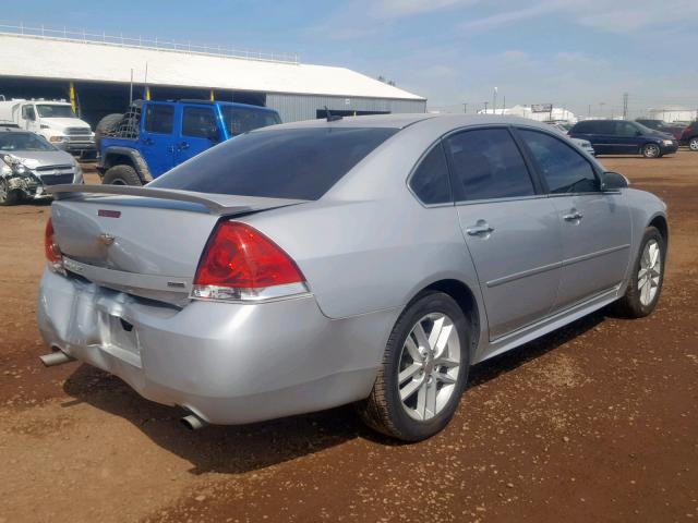 2G1WC5E33E1121482 - 2014 CHEVROLET IMPALA LIM SILVER photo 4