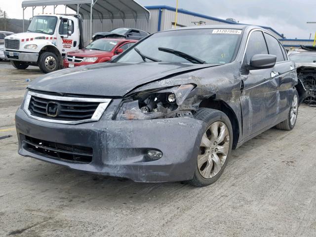 1HGCP36889A020660 - 2009 HONDA ACCORD EXL GRAY photo 2