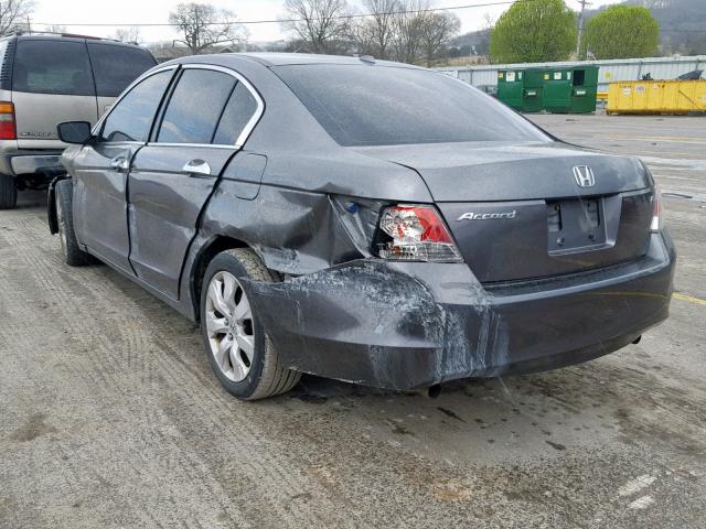 1HGCP36889A020660 - 2009 HONDA ACCORD EXL GRAY photo 3