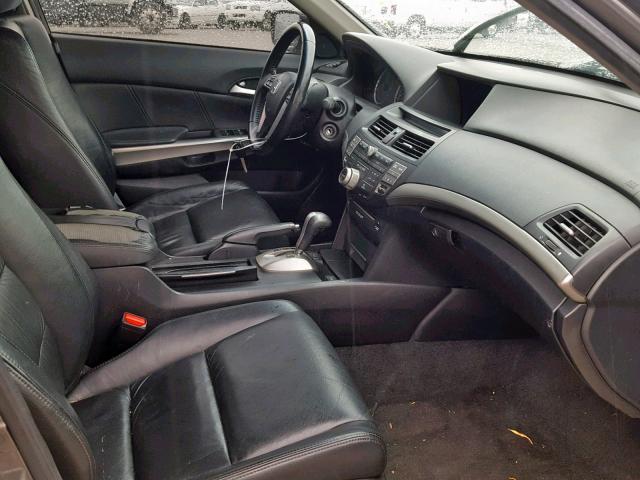 1HGCP36889A020660 - 2009 HONDA ACCORD EXL GRAY photo 5