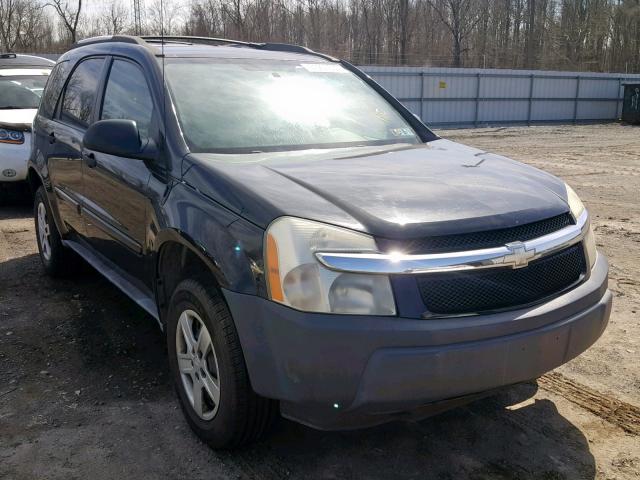 2CNDL23F856113838 - 2005 CHEVROLET EQUINOX LS BLACK photo 1