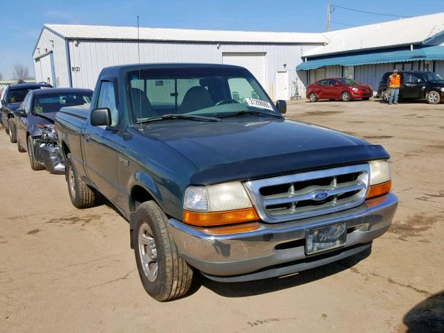 1FTYR10C5YPA39694 - 2000 FORD RANGER GREEN photo 1