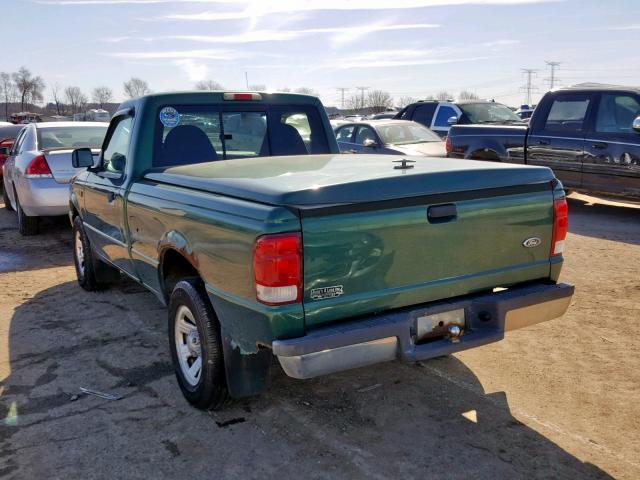1FTYR10C5YPA39694 - 2000 FORD RANGER GREEN photo 3
