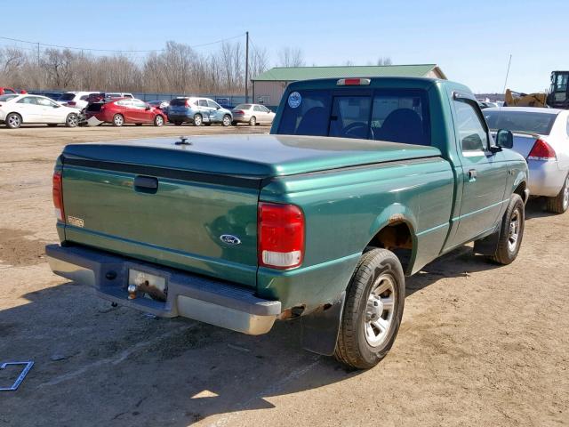 1FTYR10C5YPA39694 - 2000 FORD RANGER GREEN photo 4