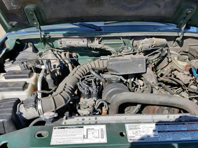 1FTYR10C5YPA39694 - 2000 FORD RANGER GREEN photo 7