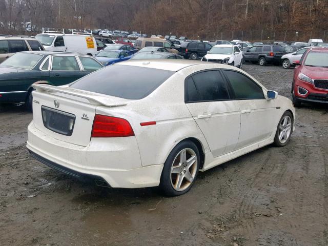 19UUA65526A069394 - 2006 ACURA 3.2TL WHITE photo 4