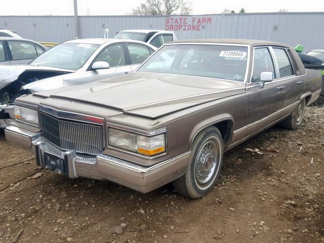 1G6DW5478LR707953 - 1990 CADILLAC BROUGHAM BROWN photo 2