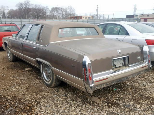 1G6DW5478LR707953 - 1990 CADILLAC BROUGHAM BROWN photo 3