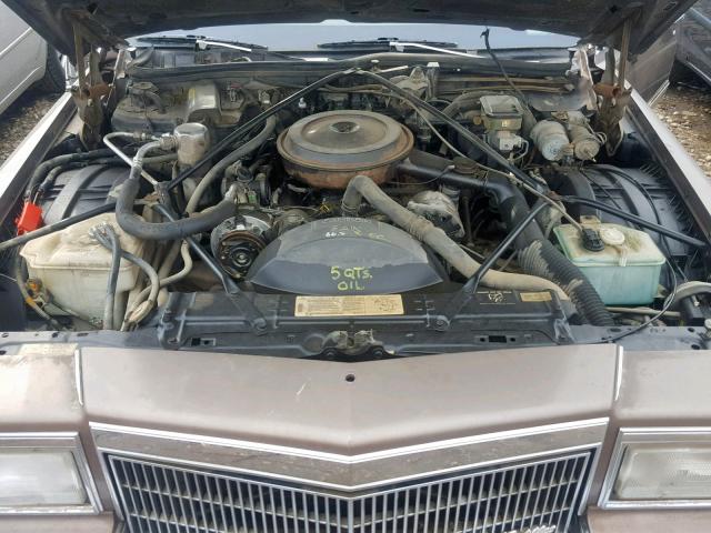 1G6DW5478LR707953 - 1990 CADILLAC BROUGHAM BROWN photo 7