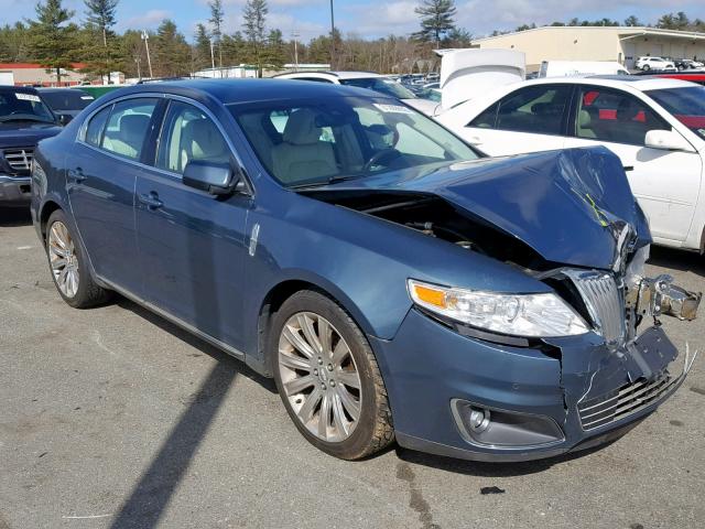 1LNHL9ER9AG607976 - 2010 LINCOLN MKS BLUE photo 1