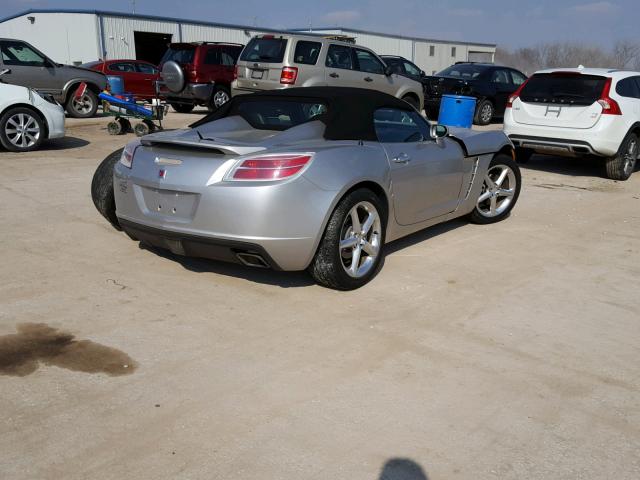 1G8MB35B97Y102605 - 2007 SATURN SKY SILVER photo 4