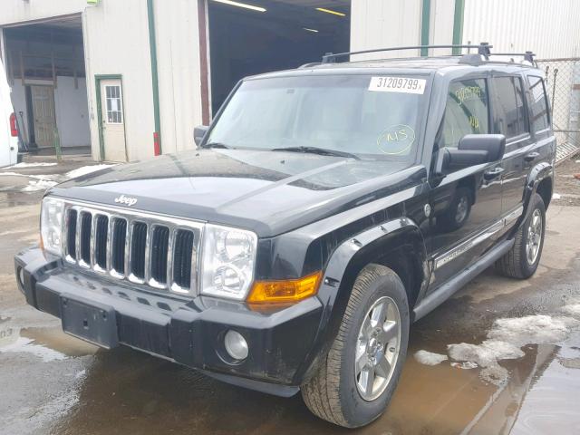 1J8HG58266C168307 - 2006 JEEP COMMANDER BLACK photo 2
