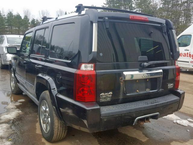 1J8HG58266C168307 - 2006 JEEP COMMANDER BLACK photo 3