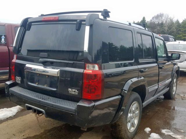 1J8HG58266C168307 - 2006 JEEP COMMANDER BLACK photo 4