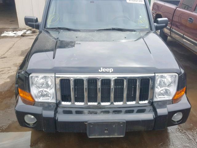 1J8HG58266C168307 - 2006 JEEP COMMANDER BLACK photo 7