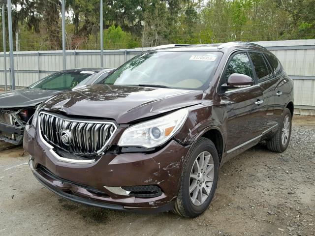 5GAKRBKD3FJ227925 - 2015 BUICK ENCLAVE BROWN photo 2