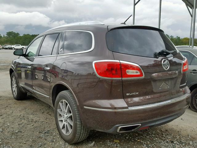 5GAKRBKD3FJ227925 - 2015 BUICK ENCLAVE BROWN photo 3