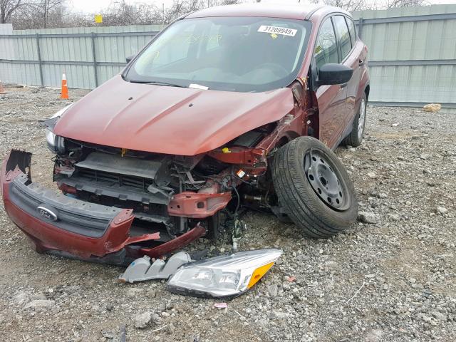 1FMCU0F7XFUA78210 - 2015 FORD ESCAPE S MAROON photo 2