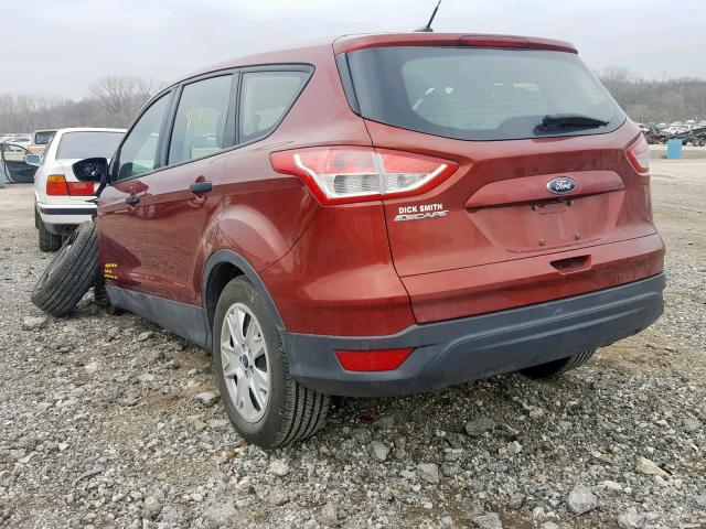 1FMCU0F7XFUA78210 - 2015 FORD ESCAPE S MAROON photo 3