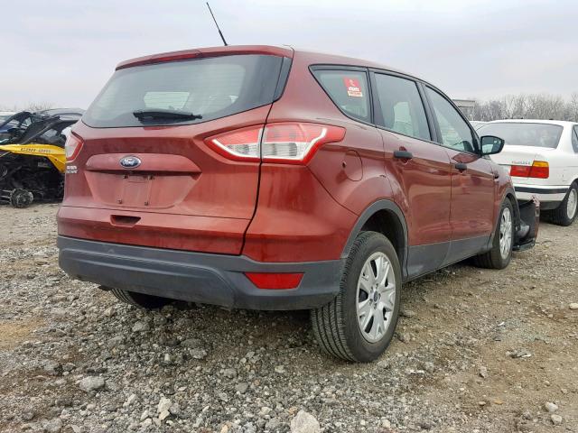 1FMCU0F7XFUA78210 - 2015 FORD ESCAPE S MAROON photo 4