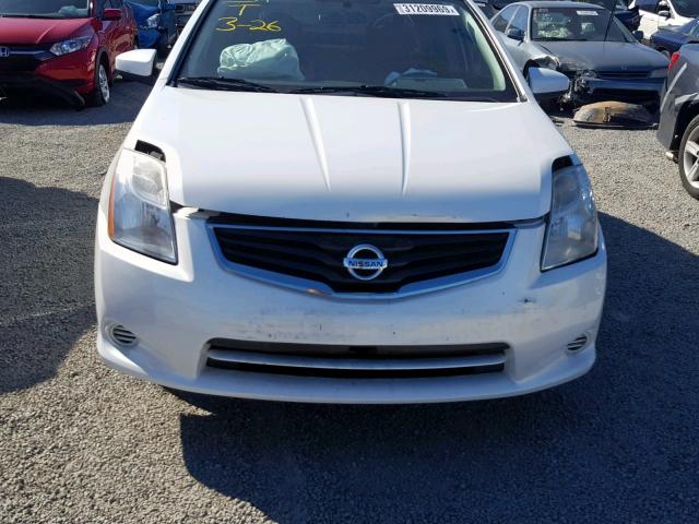 3N1AB6AP7BL608751 - 2011 NISSAN SENTRA 2.0 WHITE photo 9